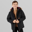 Trespass Junior Boys Upsider Insulated Waterproof Parka Black