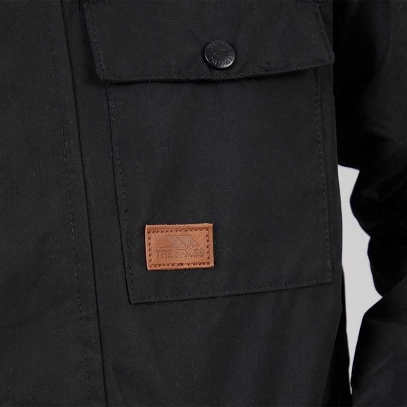 Trespass Junior Boys Upsider Insulated Waterproof Parka Black - Image 3