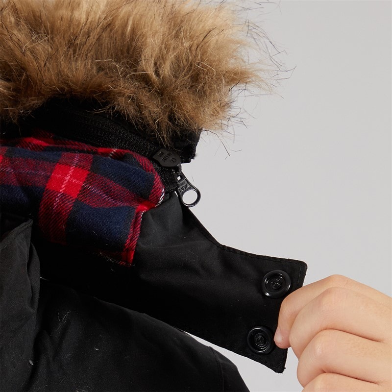 Trespass Junior Boys Upsider Insulated Waterproof Parka Black - Image 5