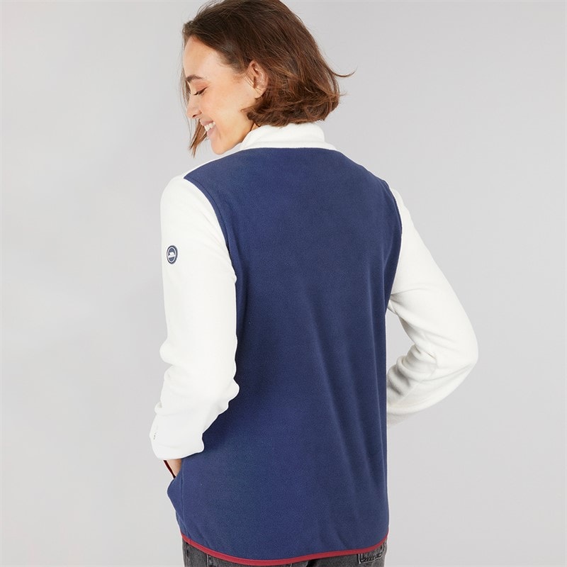 Trespass Womens Abilene Half Button Fleece Ghost - Image 2