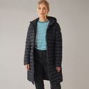 Trespass Womens Briarlea Padded Hooded Long Coat Black