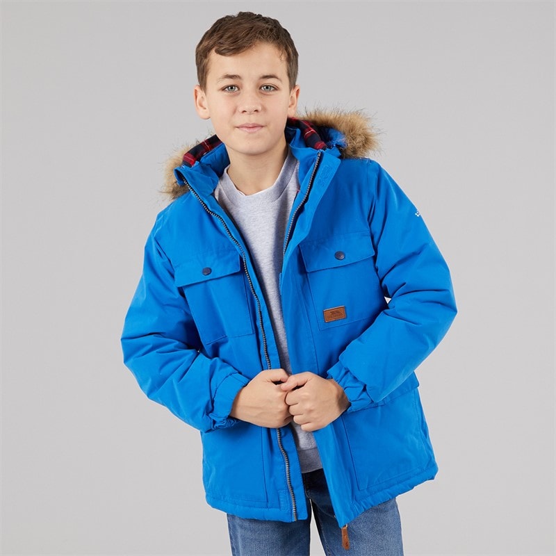Trespass Boys Upsider Insulated Waterproof Parka Blue