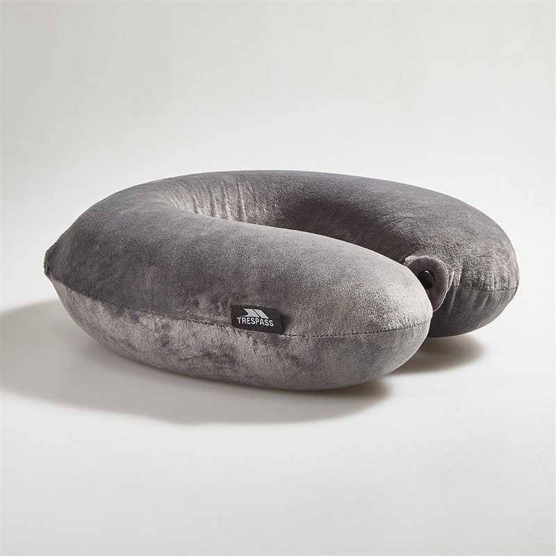 Trespass Memow Memory Foam Travel Pillow Grey - Image 3