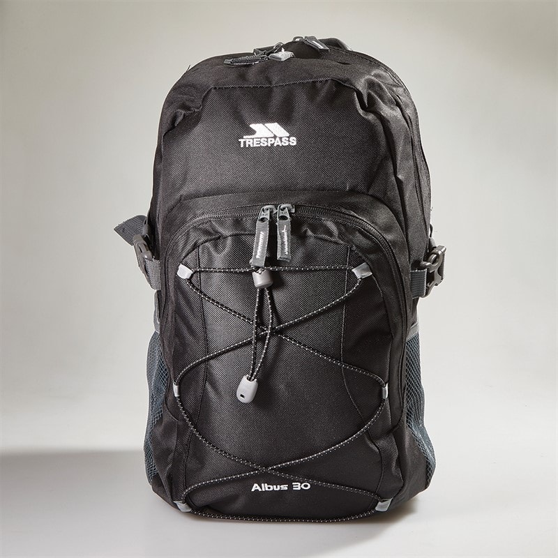 Trespass Albus 30L Rucksack Black/Black - Image 2