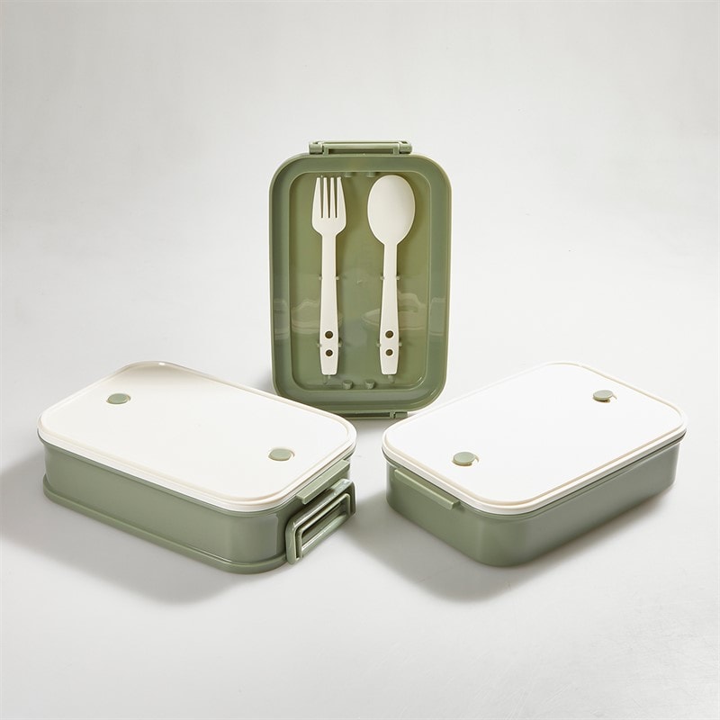 Trespass Naru Large Lunch Box Dark Olive - Image 2