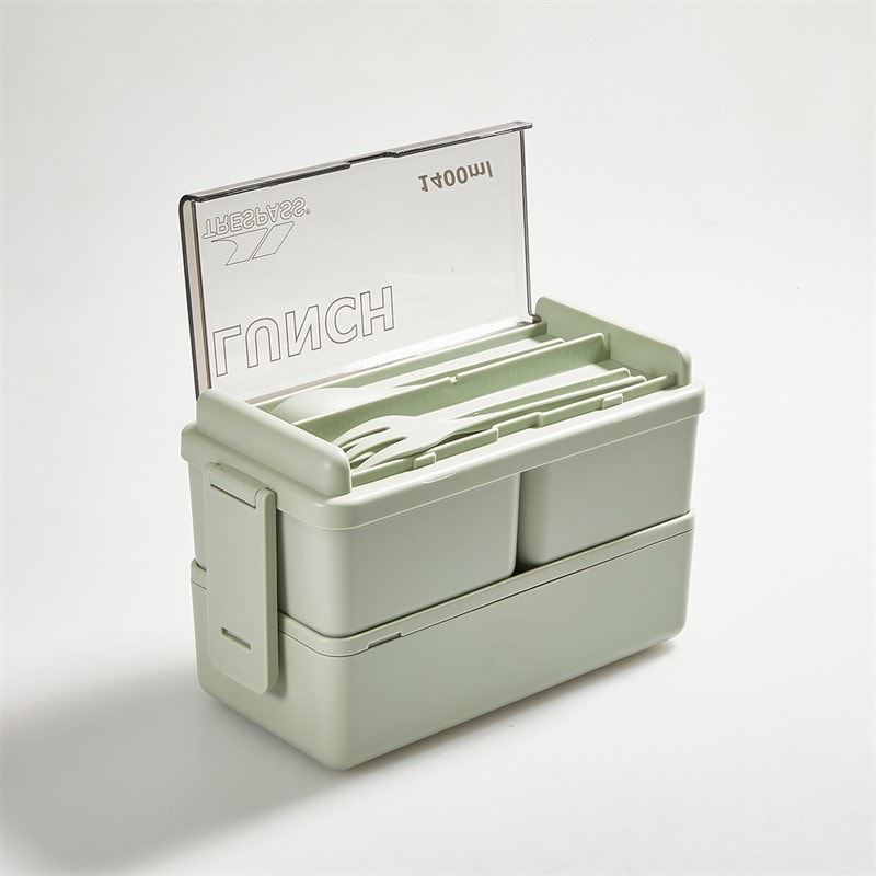 Trespass Bento 1400ml Lunchbox Sage - Image 4