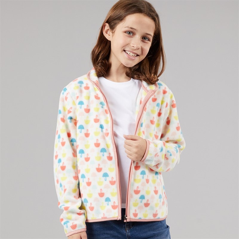 Trespass Girls Sibyella Umbrella Full Zip Fleece Multi