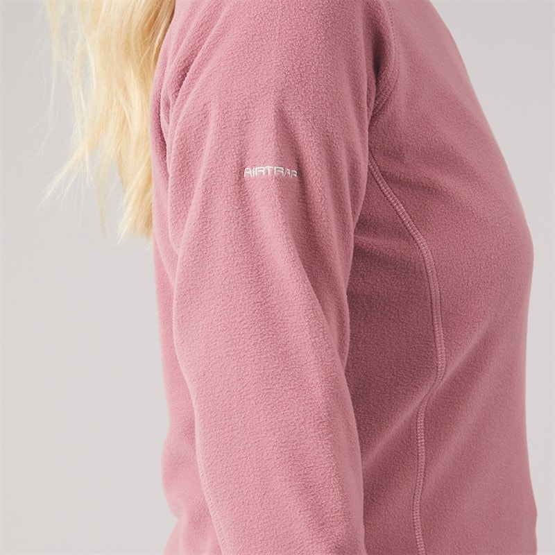 Trespass Womens Shiner 2 1/2 Zip Micro Fleece Faded Rose - Image 5