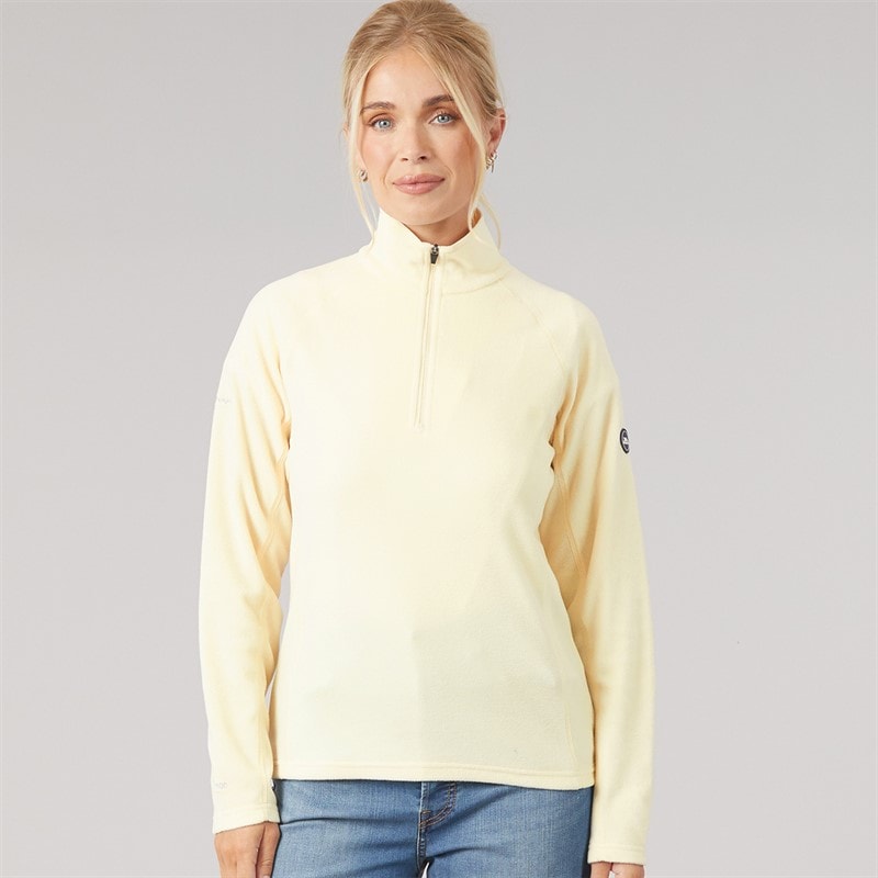 Trespass Womens Shiner 2 1/2 Zip Micro Fleece Cream - Image 3
