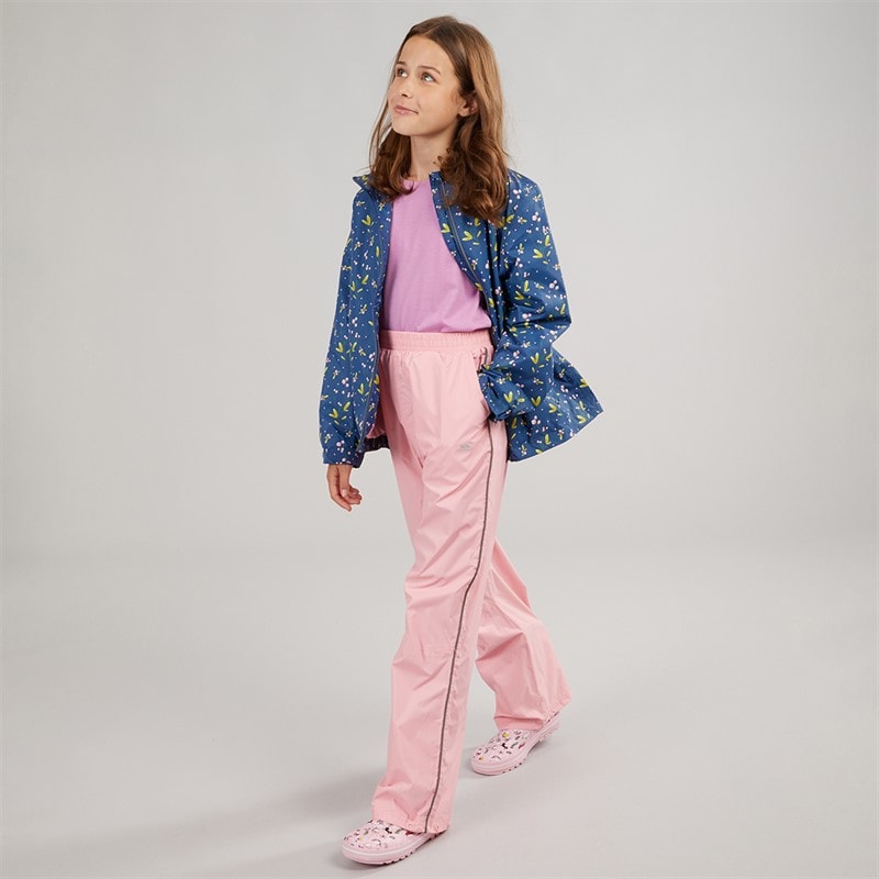 Trespass Girls Kinley Waterproof Jacket And Trousers Set Bluetone - Image 4
