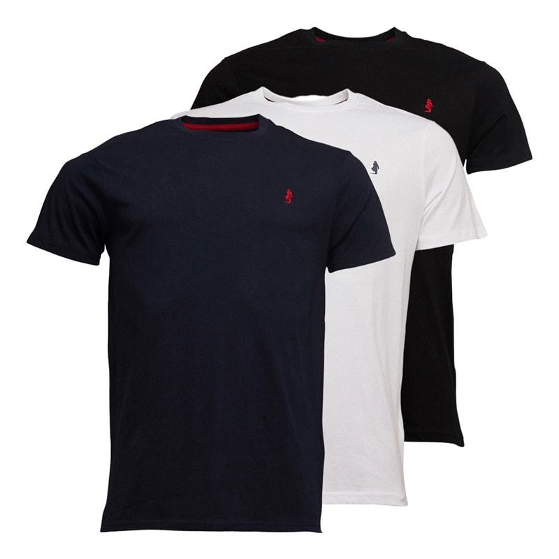 MCS Mens Ohio Three Pack T-Shirts Tap Shoe/Bright White/Dark Sap - Image 1