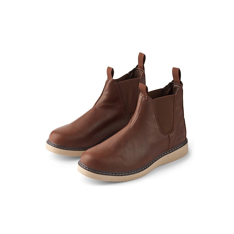 MCS Mens Chelsea Boots Dark Camel - Image 2
