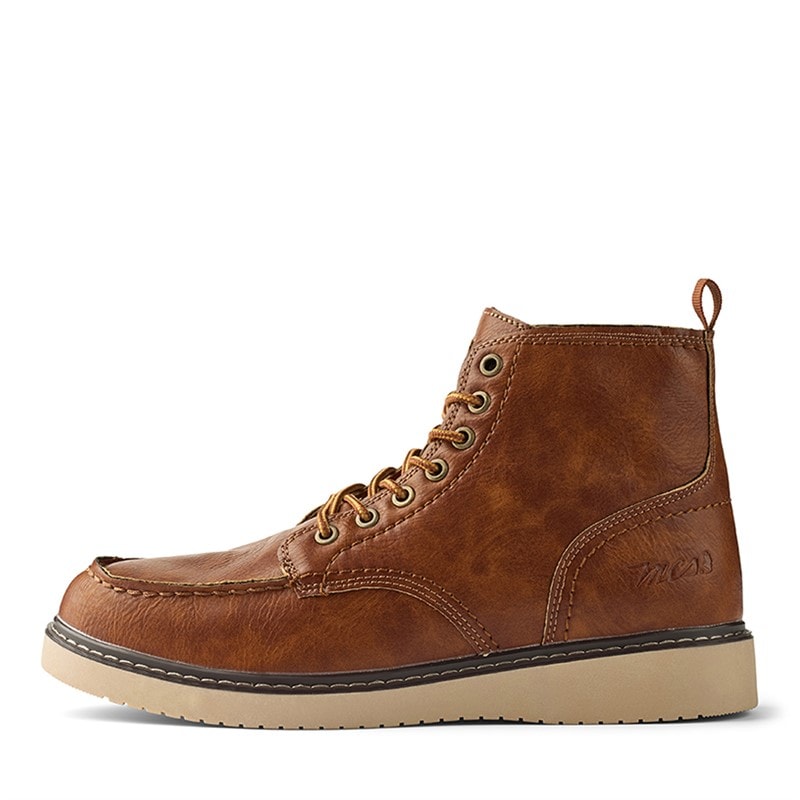 MCS Mens Boots Dark Camel