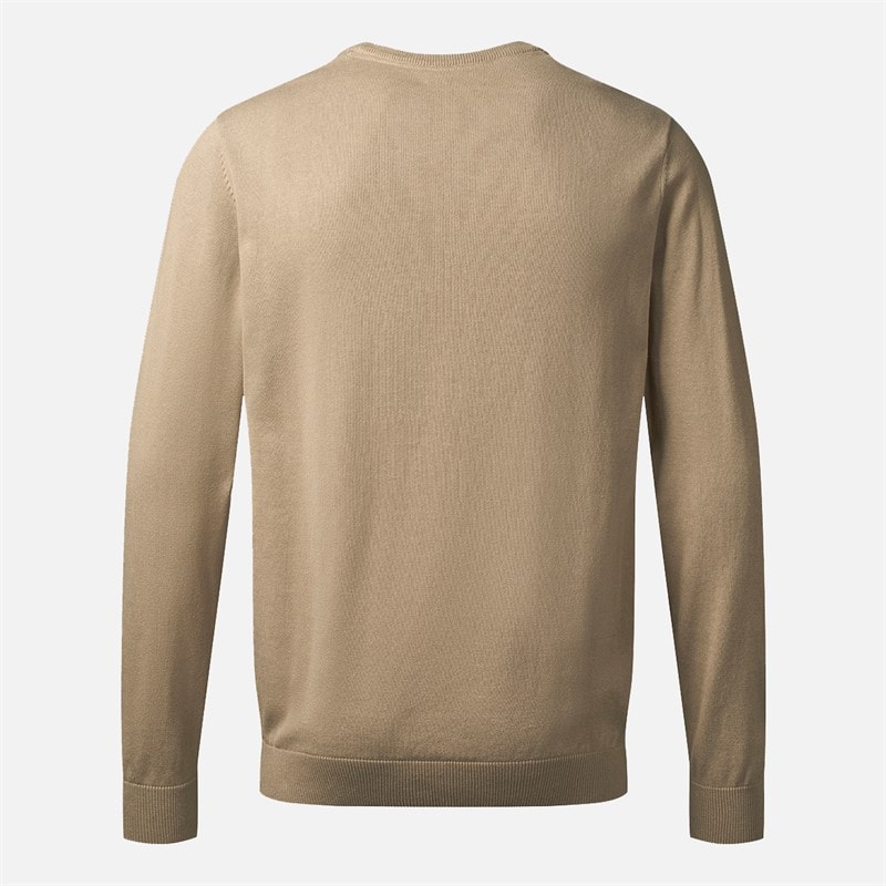 MCS Mens Crew Neck Ellison Knit Jumper  Silver Mink - Image 2