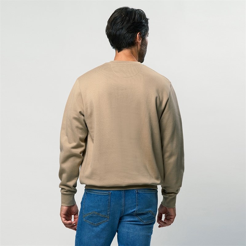 MCS Mens Skyler Sweatshirt  Silver Mink - Image 2