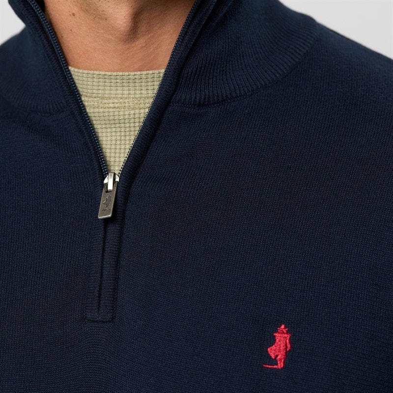 MCS Mens Eli Knit Jumper  Dark Sapphire - Image 3