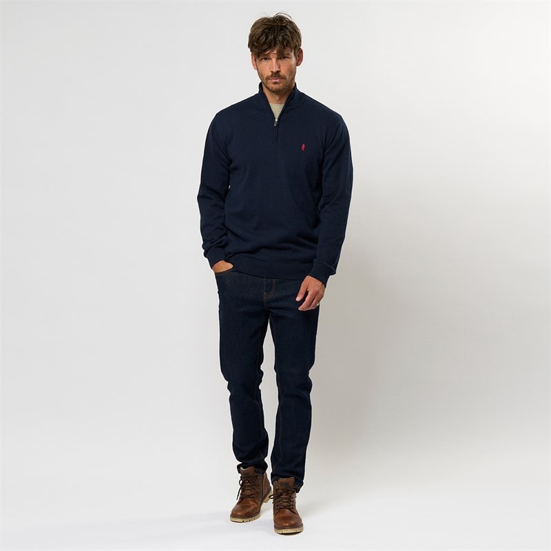MCS Mens Eli Knit Jumper  Dark Sapphire - Image 4