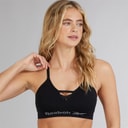 Reebok Womens Maryna Seamless Sports Bra Black