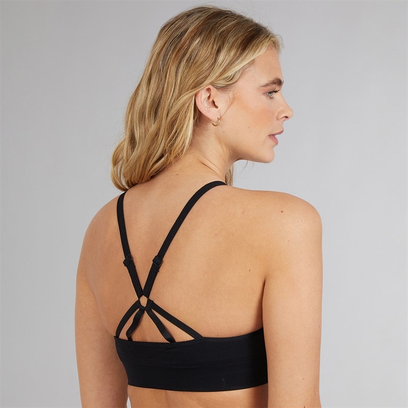 Reebok Womens Maryna Seamless Sports Bra Black - Image 2