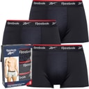 Reebok Mens Redgrave Performance Three Pack Shorts Trunks Black