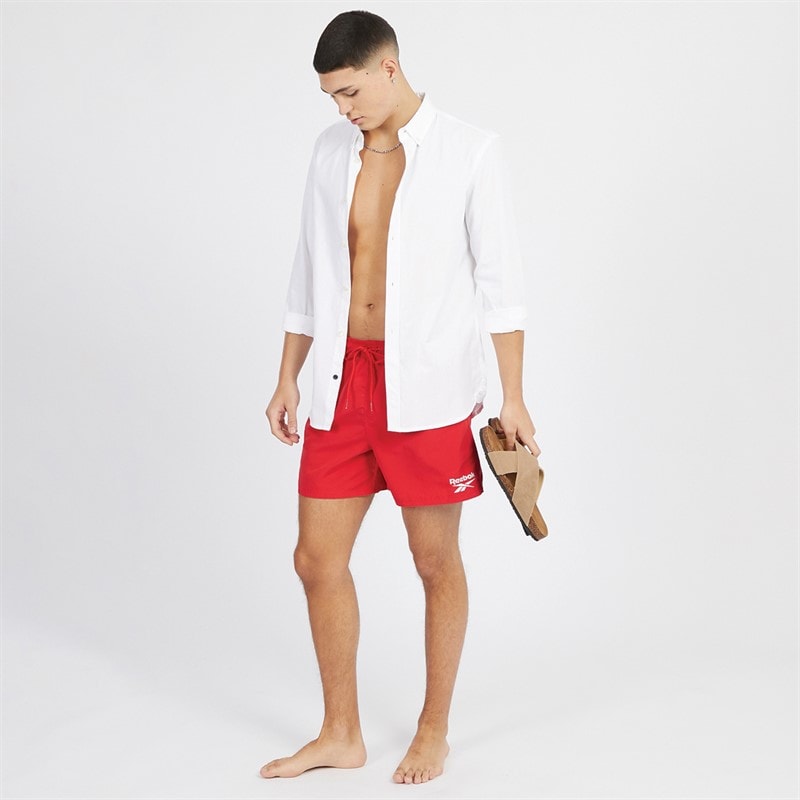 Reebok Mens Yale Swim Shorts Vector Red - Image 3