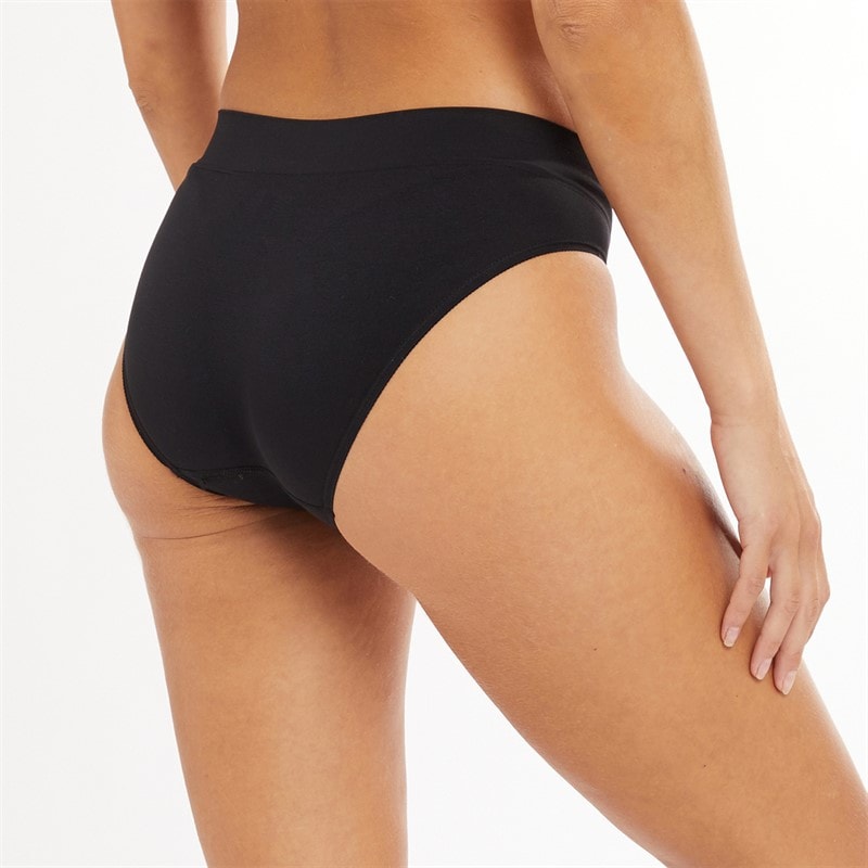 Reebok Womens Raina Three Pack Seamless Performance Briefs Black/Black/Black - Image 2