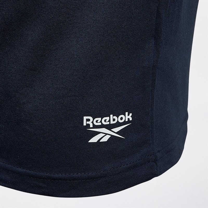 Reebok Mens Santo Three Pack T-Shirts Navy/Grey Marl/White - Image 2