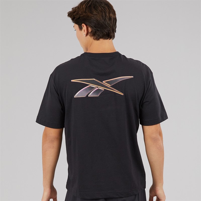 Reebok Mens Athlete Hype T-Shirt Black - Image 2