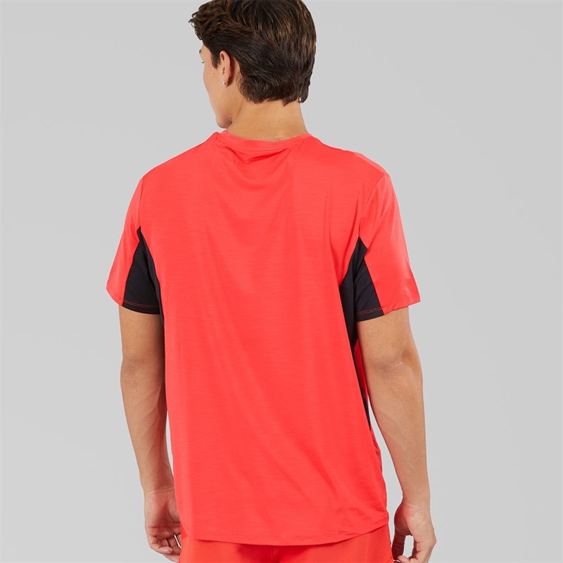 Reebok Mens Athlete 2.0 T-Shirt Energy Red - Image 2