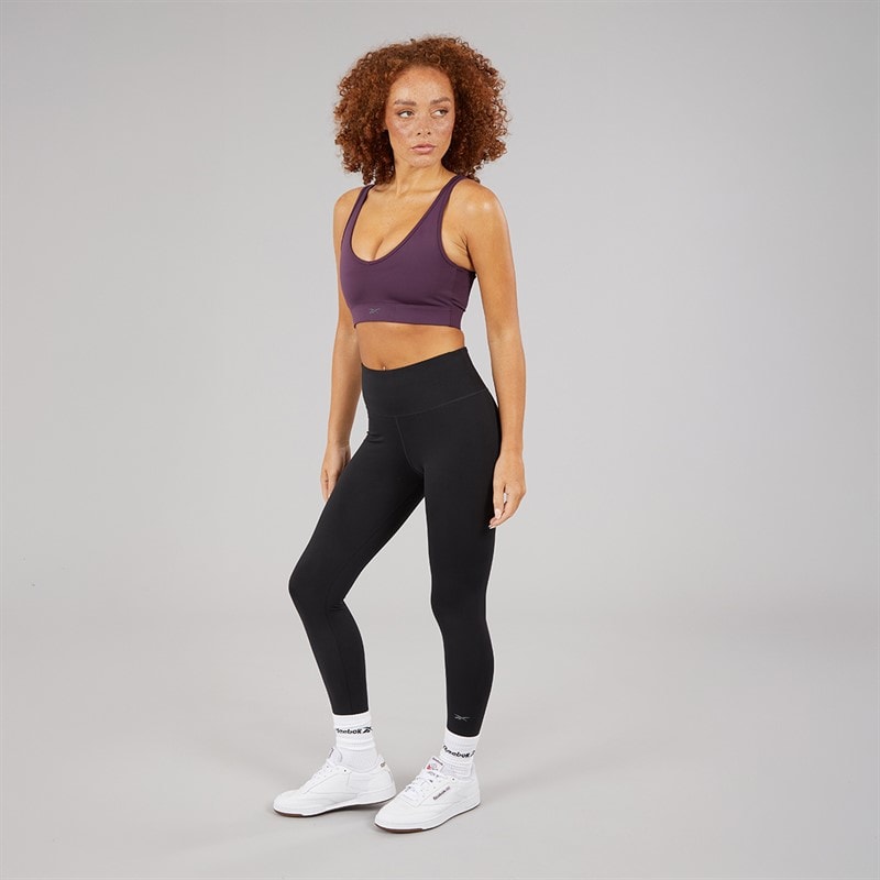 Reebok Womens Active Collective Dreamblend 7/8 Tight Leggings Black - Image 4