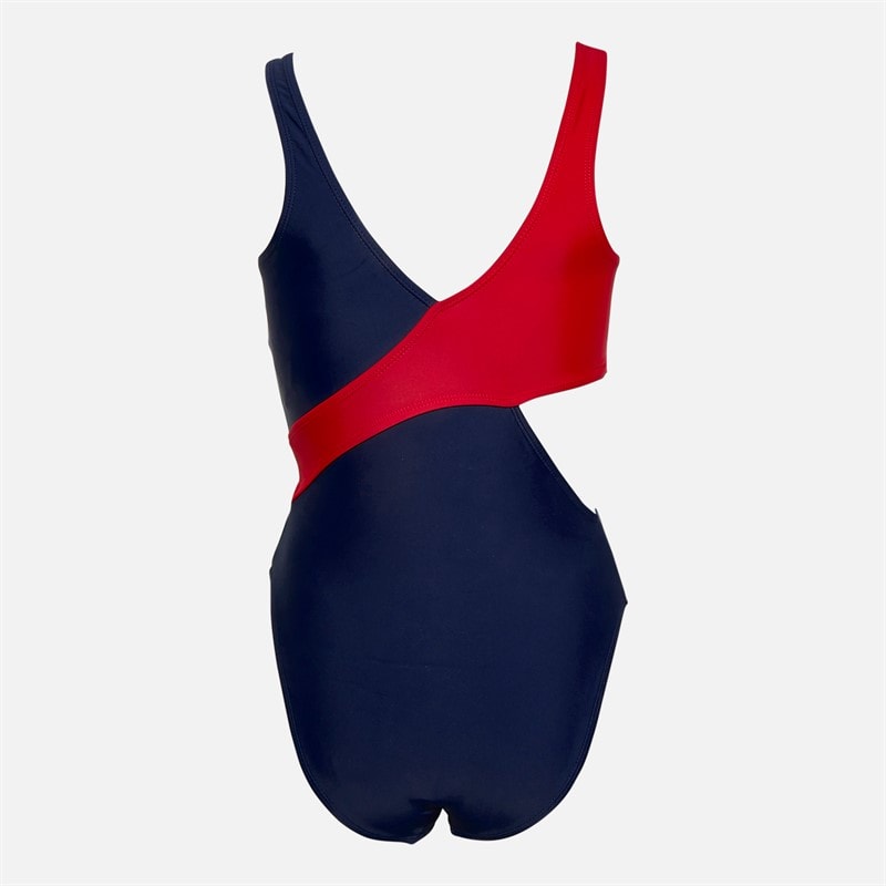 Reebok Womens Ariel Swimsuit Navy/Red - Image 2