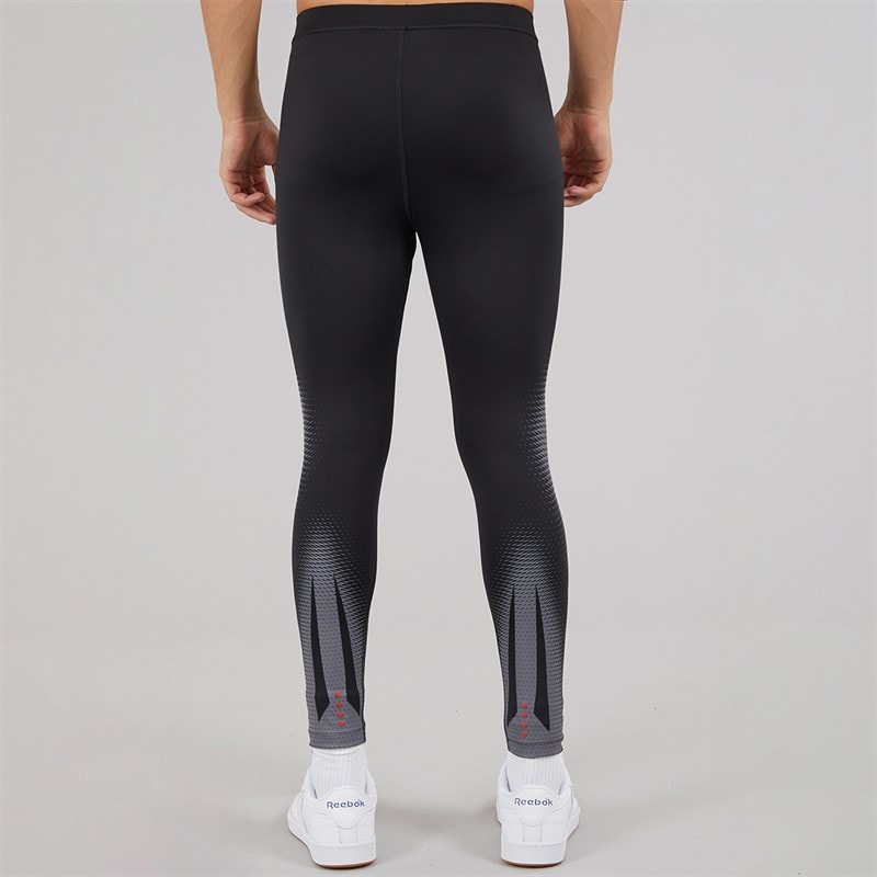 Reebok Mens Energy Return System Performance Tights Black/Grey - Image 3