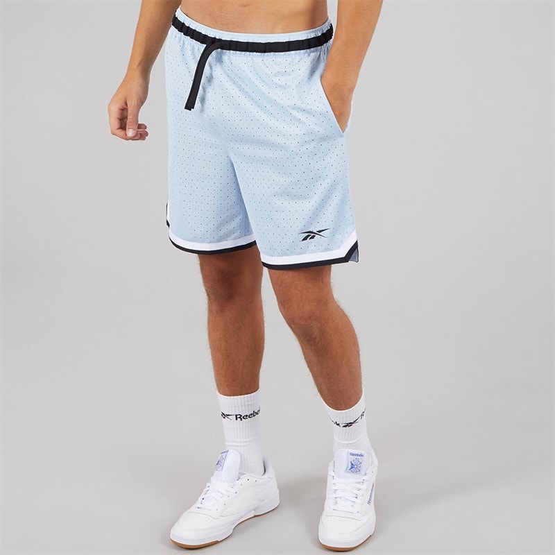Reebok Mens Reebok Basketball 7 Inch Transition Shorts Y2K Blue - Image 2