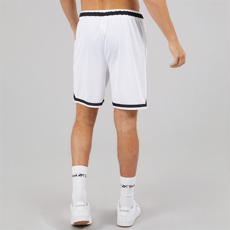 Reebok Mens Reebok Basketball 7 Inch Transition Shorts White - Image 3