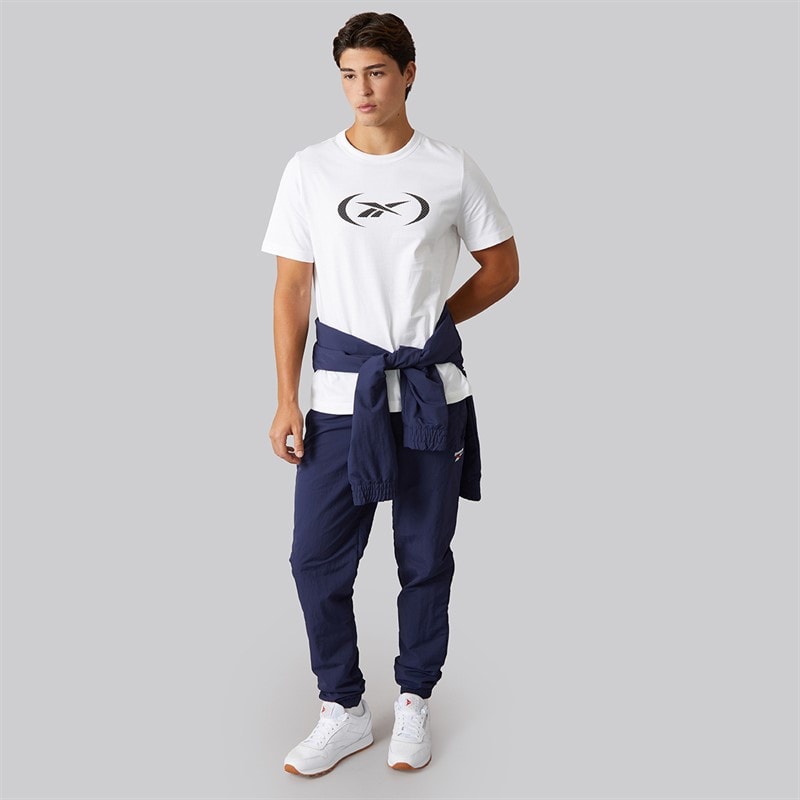 Reebok Mens Basketball T-Shirt White - Image 4