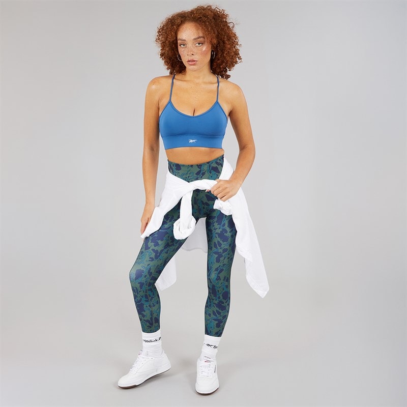 Reebok Womens ID Train AOP High Waist Tight Leggings Escape Green - Image 4