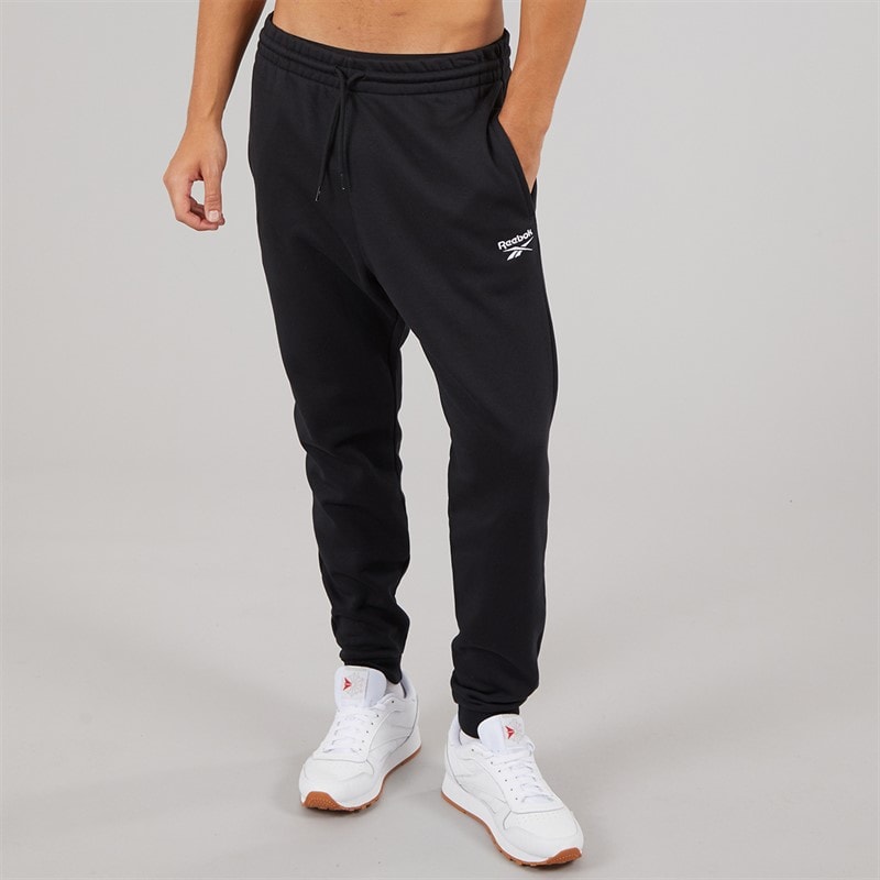 Reebok Mens Reebok Identity Small Logo Fleece Joggers Black - Image 2