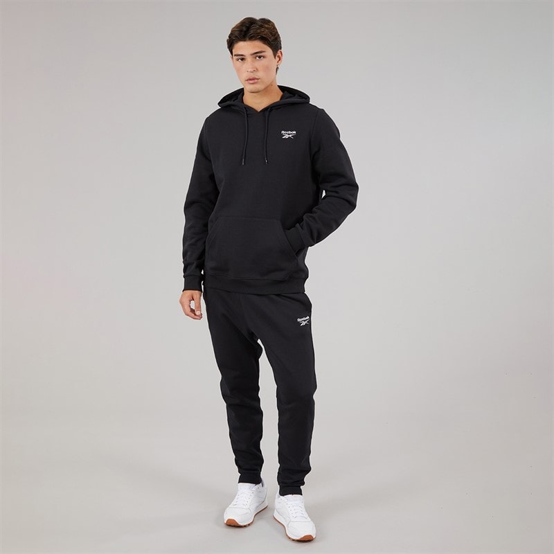 Reebok Mens Reebok Identity Small Logo Fleece Hoodie Black - Image 4
