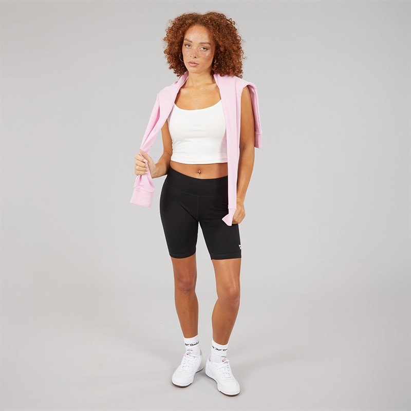 Reebok Womens Reebok Identity Small Logo Fitted Shorts Black - Image 4