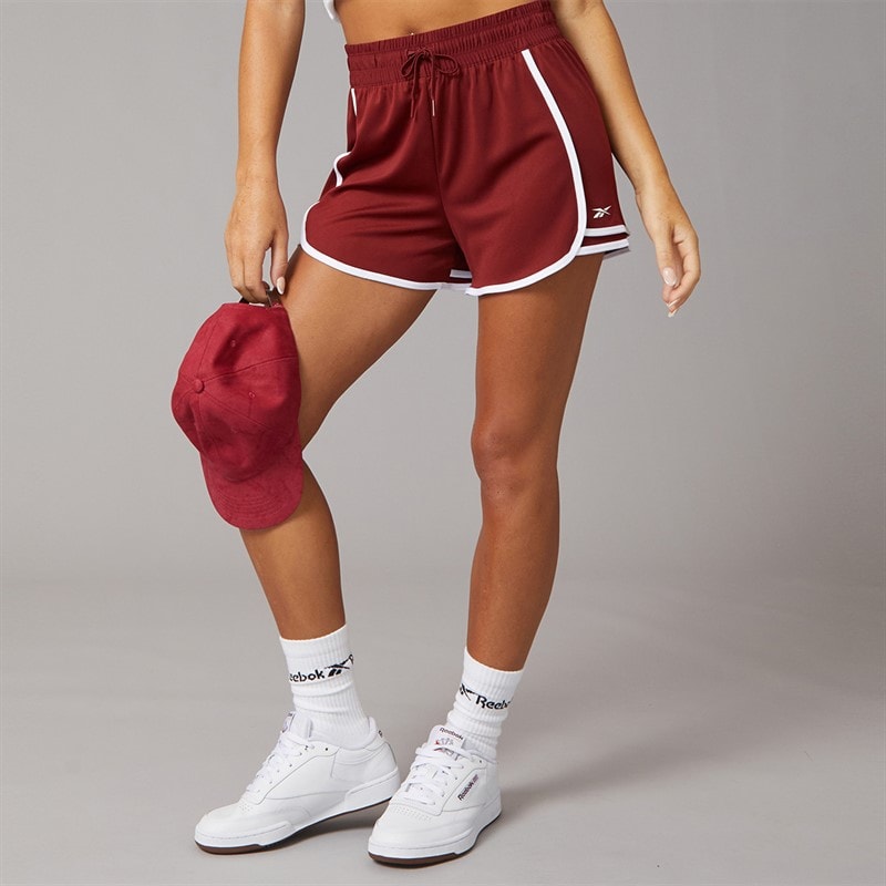 Reebok Womens ID Train Knit Shorts Rich Maroon