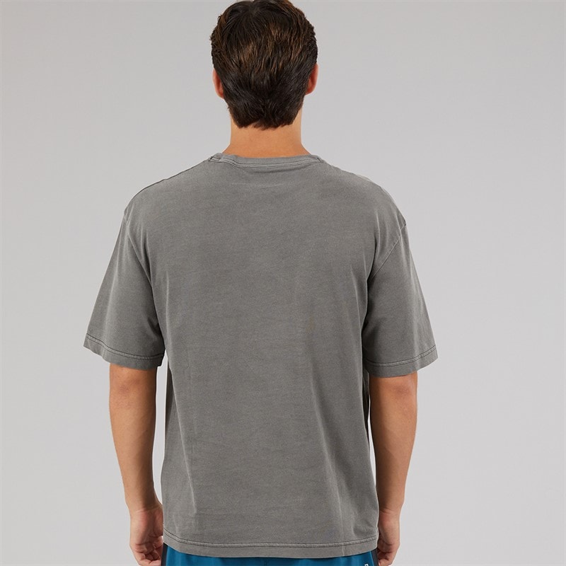 Reebok Mens Identity Washed T-Shirt Black - Image 2