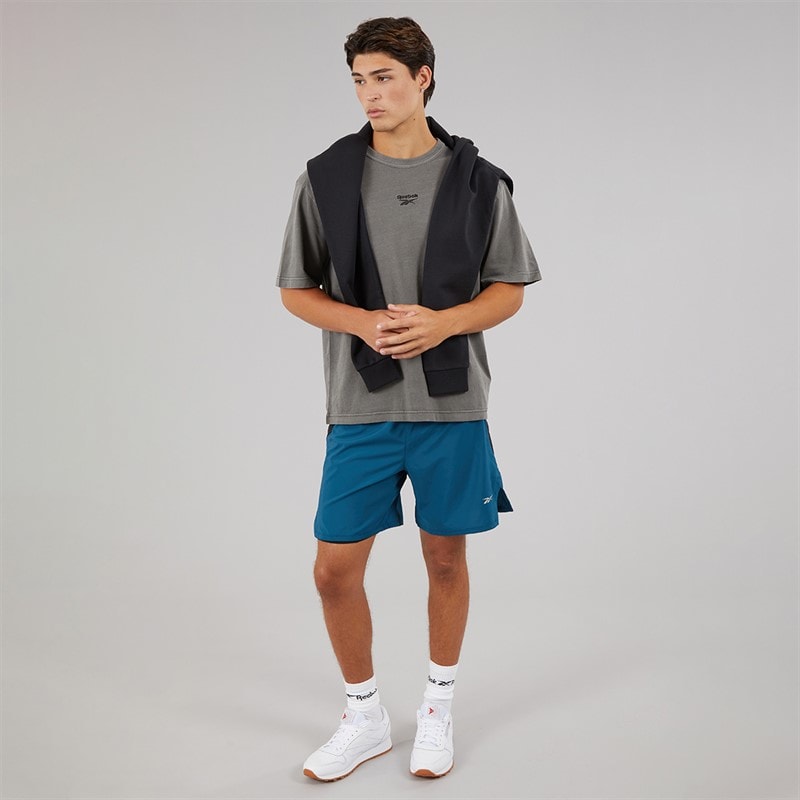Reebok Mens Identity Washed T-Shirt Black - Image 3