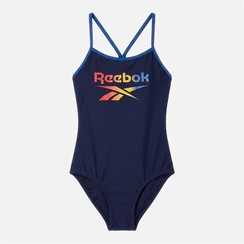 Reebok Womens Maggie Swimsuit Navy
