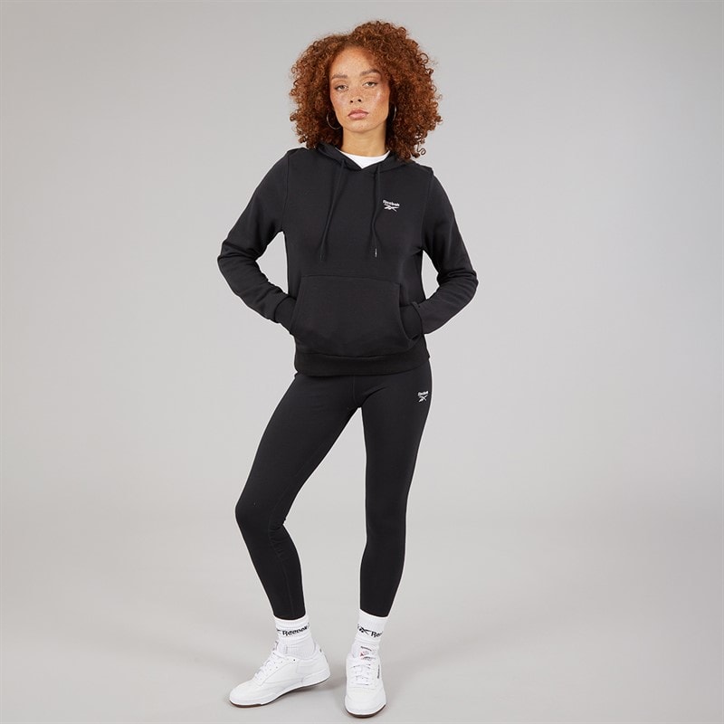 Reebok Womens Reebok Identity Small Logo French Terry Hoodie Black - Image 3