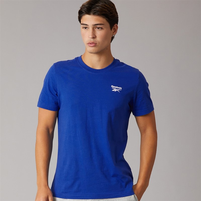 Reebok Mens Reebok Identity Small Logo T-Shirt Boundless Blue - Image 1