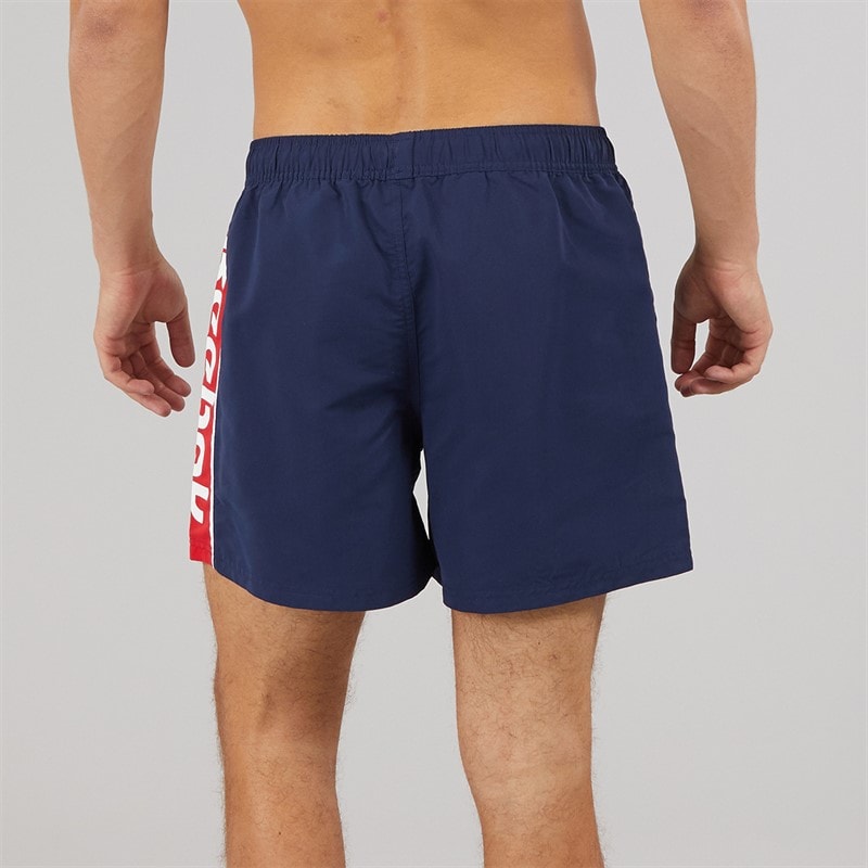Reebok Mens Reuben Swim Shorts Navy/Red - Image 3