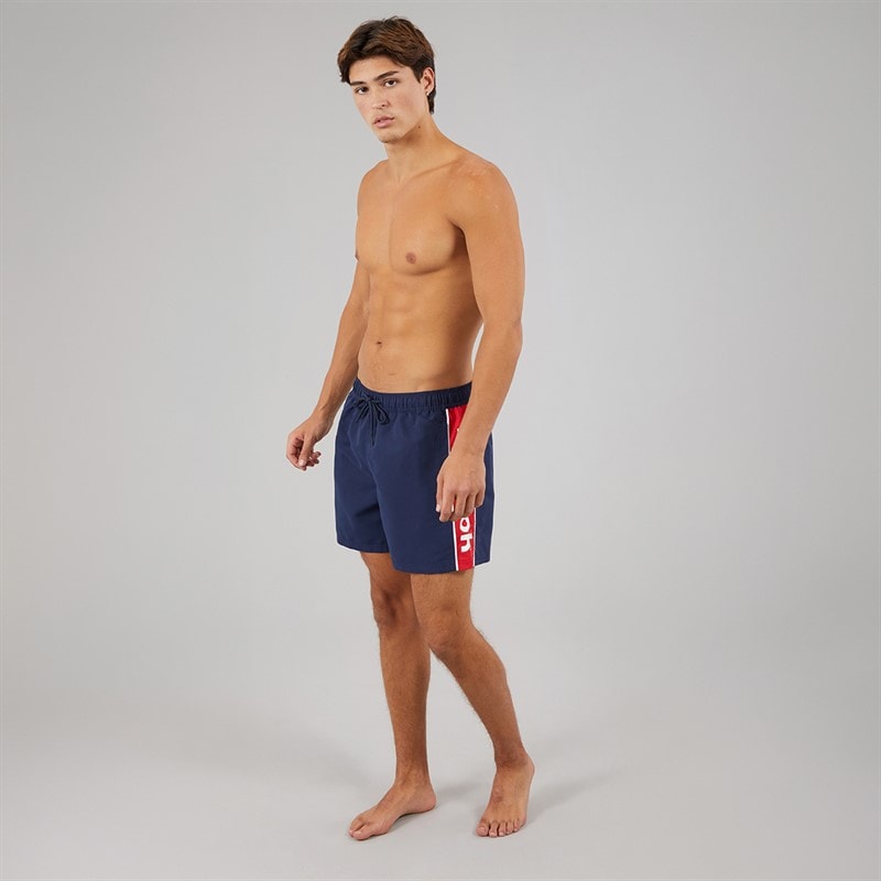 Reebok Mens Reuben Swim Shorts Navy/Red - Image 4