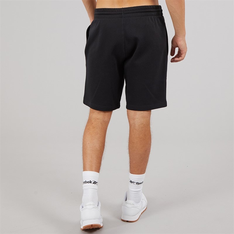Reebok Mens Reebok Identity Small Logo Fleece Shorts Black - Image 3