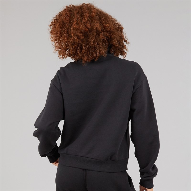 Reebok Womens Identity Energy Brand Proud Identity Layer 1/2 Zip Black - Image 2