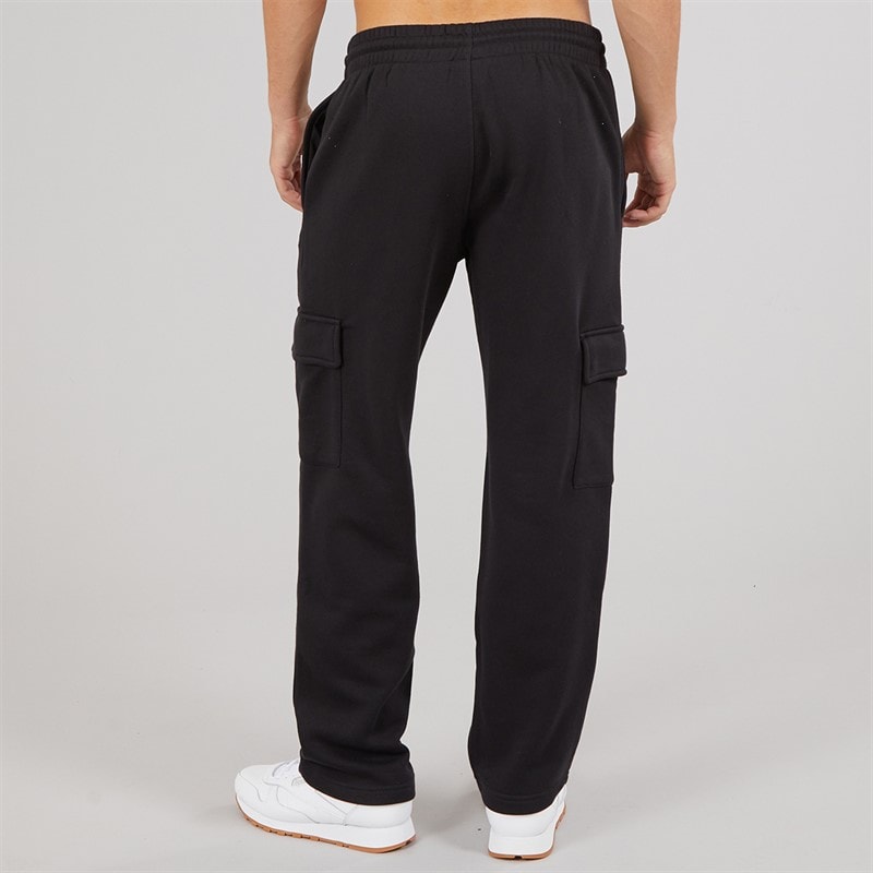 Reebok Mens Reebok Identity Small Logo Cargo Pants Black/White/Vector Red - Image 3